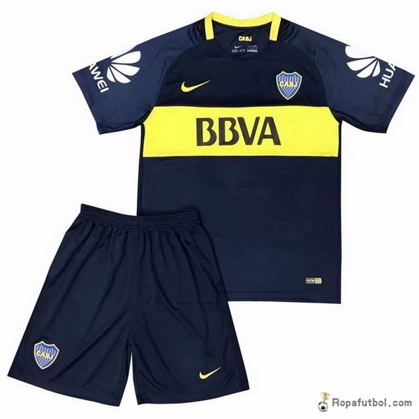 Camiseta Boca Juniors Replica Primera Ropa Niños 2017/18 Azul